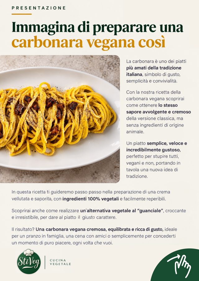 Pagina di presentazione della ricetta con la foto del piatto